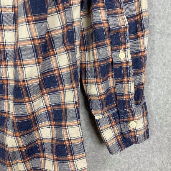 Sid Mashburn Shirt Mens S Blue White Plaid Long Sleeve Button Up - Picture 6 of 8